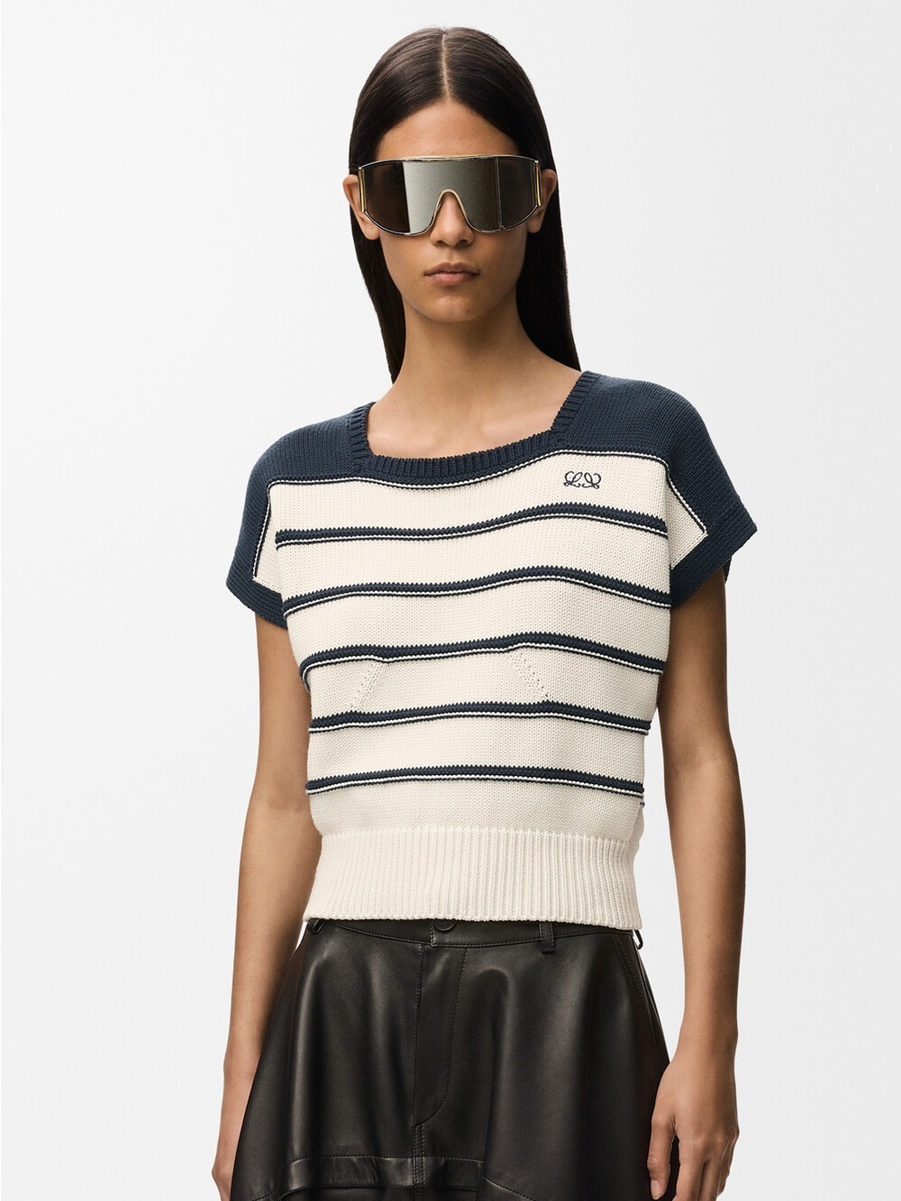 Loewe Sleeveless sweater in cotton and wool